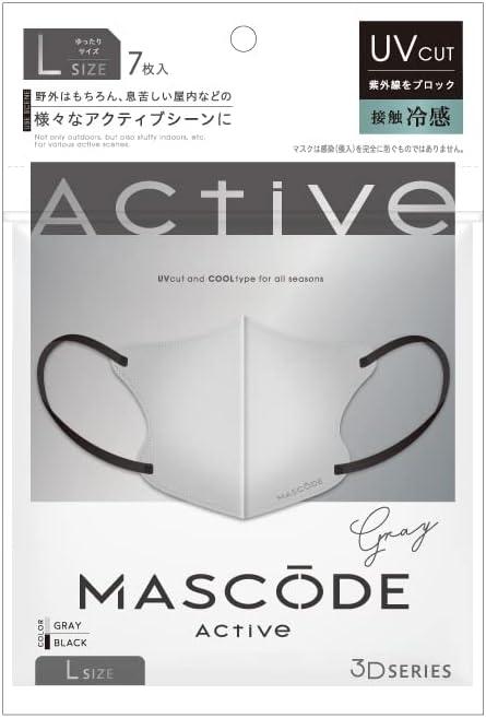 5位：MASCODE 3Dマスク アクティブシリーズ