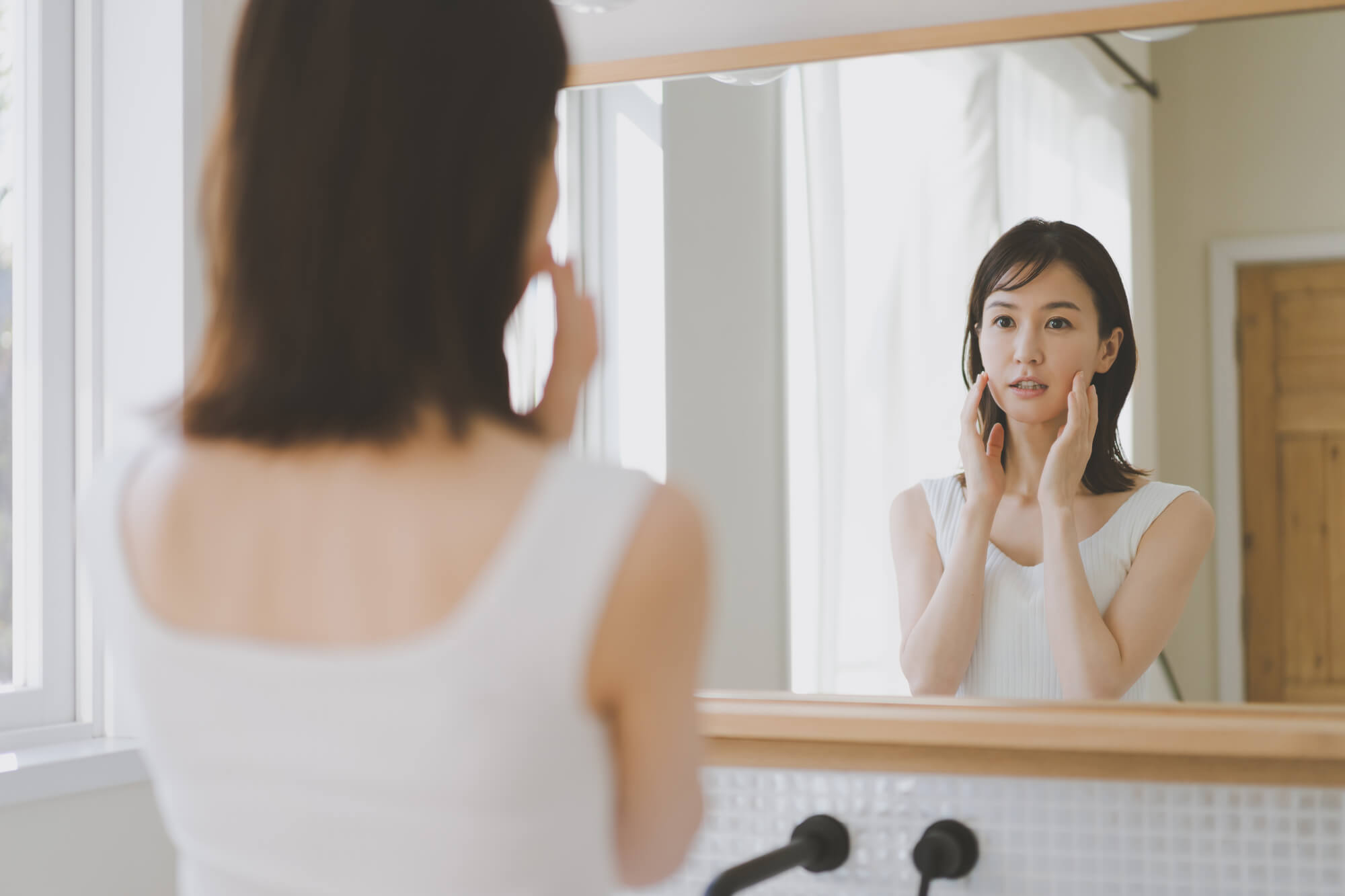 お顔のたるみケア